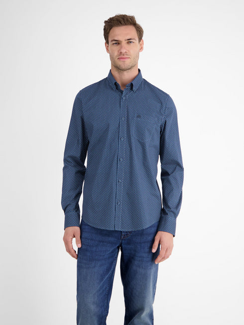Lerros Men's Shirt with Ornamental Pattern - 2591155